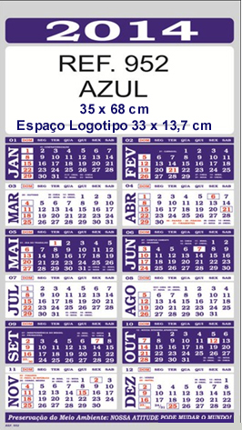 952 azul