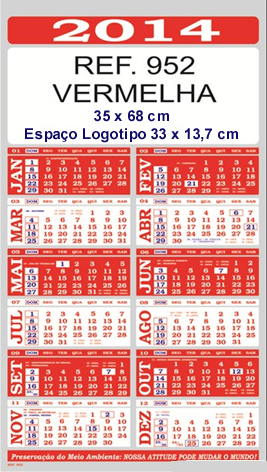 952 vermelho